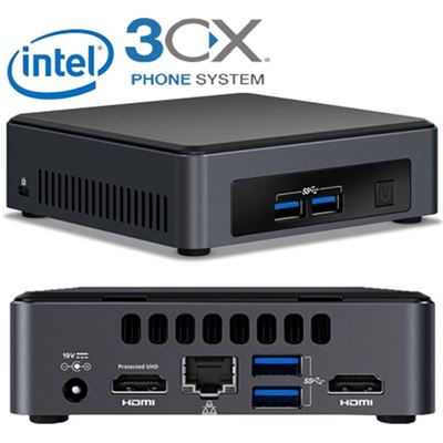 3CX Hardware Appliance for mid-sized sites (3CX-NUC7I3BNK8GB120GBSSD)