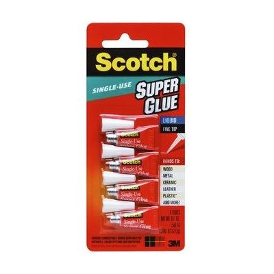 3M Scotch Adhesive AD114 Super Glue One Drop 4 Tubes (70005049450)