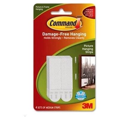 3M Command Picture Hanging Strips, Stay Straight, White (70006903267)