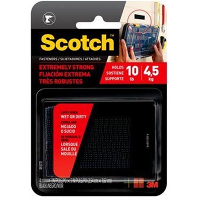3M Scotch Fastener Extreme RF6731 Black 25X76mm Pkt/2 (70006920998)