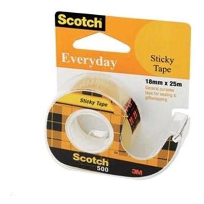 3M Scotch 500 Everyday Tape 18mmx25m, With Dispenser (AB010566094)