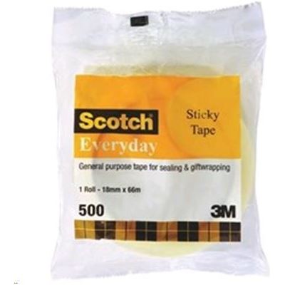 3M Scotch 500 Everyday Tape, 18mmx66m (AB010566110)