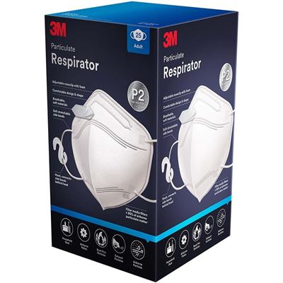3M Particulate Respirator 9123 P2, Pack of 25 (WX700903528)