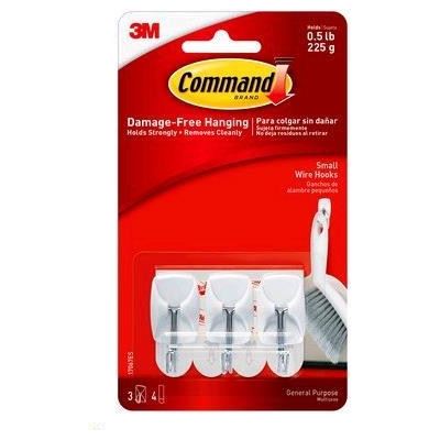 3M Command Wire Hook Small Pkt 3 (XA004193422)