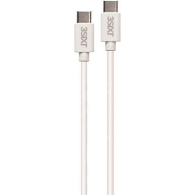 3SIXT USB-C to USB-C cable v2.0 ? 1.0m - White (3S-0858)