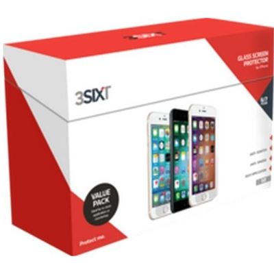 3SIXT Screen Protector iPh 8/7/6S/6 Glass - Bulk Pack of 50 (3S-0881)