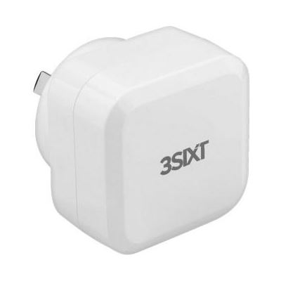 3SIXT Wall Charger AU 4.8A - White (3S-1012)