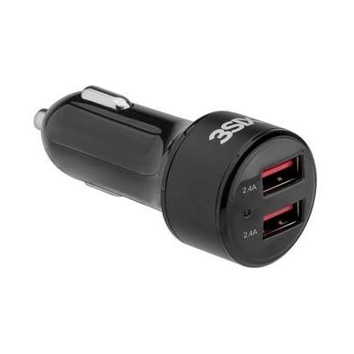 3SIXT Car Charger 4.8A - Black (3S-1025)