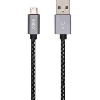 3SIXT BLACK Cable - USB-A to Micro USB - 1m (3S-1118)