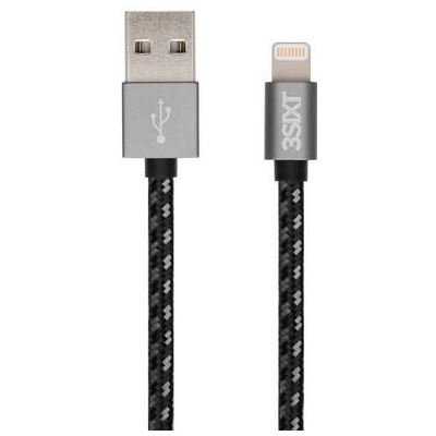 3SIXT BLACK Cable - USB-A to Lightning - 30cm (3S-1121)