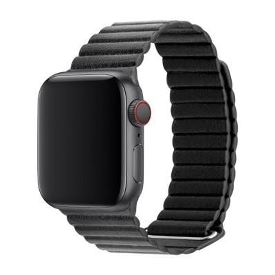 3SIXT Leather Loop Band - Apple Watch 38/40mm - Black (3S-1203)