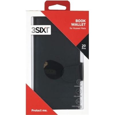 3SIXT Book Wallet - Huawei Mate 20 Pro - Black (3S-1372)