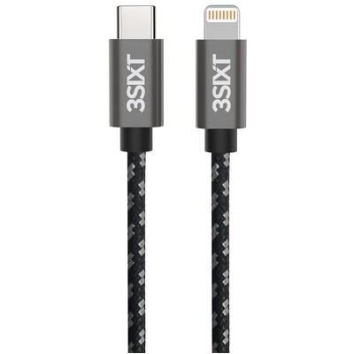 3SIXT BLACK Cable USB-C to Lightning - 30cm (3S-1382)