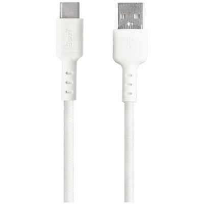 3SIXT Tough USB-A to USB-C (v2.0) Cable 1.2m - White (3S-1929)