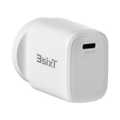 3SIXT Wall Charger ANZ 20W USB-C PD - White (3S-2016)