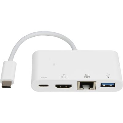 8 Ware 8Ware USB Type-C to 3.0 Type-A + HDMI + Gigabit (8WD-CUEFH01)