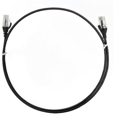 8 Ware 8ware CAT6 Ultra Thin Slim Cable 1m / 100cm  (CAT6THINBK-1M)