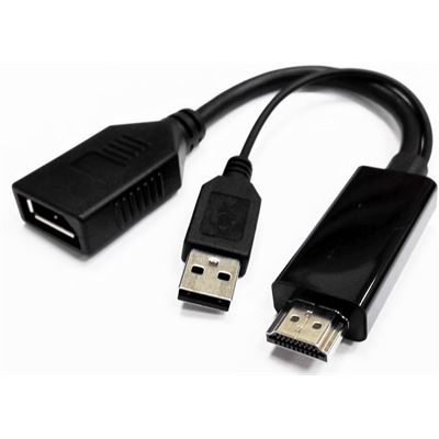 8 Ware HDMI Male to Display Port Female with USB (for (GC-HDMIDP-2U)