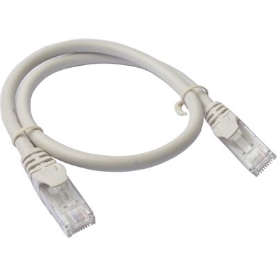 8 Ware Cat 6a UTP Ethernet Cable; Snagless - 0.25m (PL6A-0.25GRY)