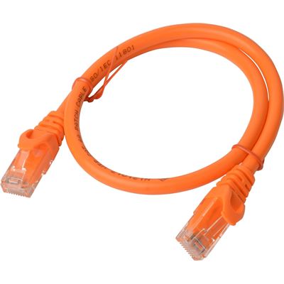 8 Ware Cat 6a UTP Ethernet Cable; Snagless - 0.25m (PL6A-0.25ORG)