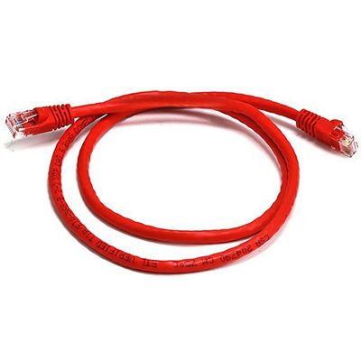 8 Ware 8Ware Cat6a UTP Ethernet Cable, Snagless - Red (PL6A-0.25RD.)