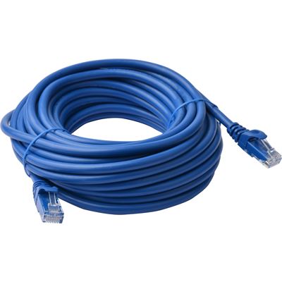 8 Ware Cat 6a UTP Ethernet Cable; SnaglessÃ¿ - 10m Blue (PL6A-10BLU)