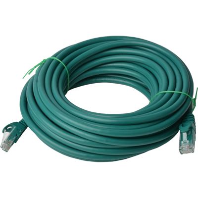 8 Ware Cat 6a UTP Ethernet Cable; SnaglessÃ¿ - 10m Green (PL6A-10GRN)