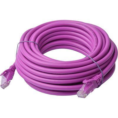 8 Ware Cat 6a UTP Ethernet Cable; SnaglessÃ¿ - 10m Purple (PL6A-10PUR)