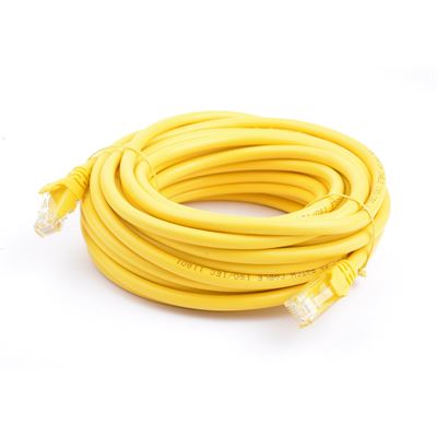 8 Ware Cat 6a UTP Ethernet Cable; SnaglessÃ¿ - 10m Yellow (PL6A-10YEL)