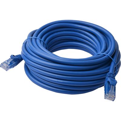 8 Ware Cat 6a UTP Ethernet Cable; SnaglessÃ¿ - Blue 15M (PL6A-15BLU)
