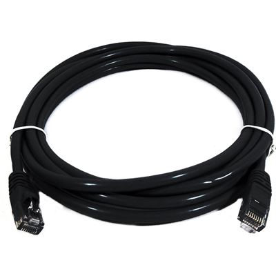 8 Ware Cat 6a UTP Ethernet Cable; SnaglessÃ¿ - Black 1M (PL6A-1BLK)