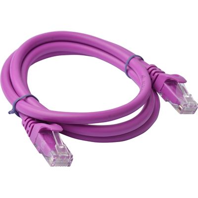 8 Ware Cat 6a UTP Ethernet Cable; SnaglessÃ¿ - 1m (100cm) (PL6A-1PUR)