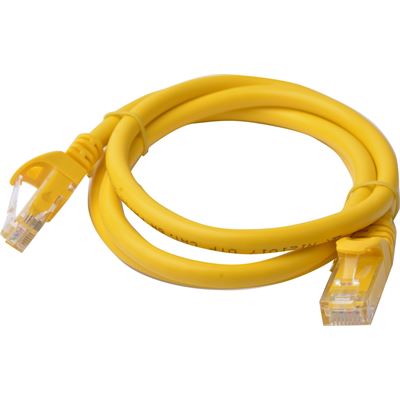 8 Ware Cat 6a UTP Ethernet Cable; SnaglessÃ¿ - 1m (100cm) (PL6A-1YEL)
