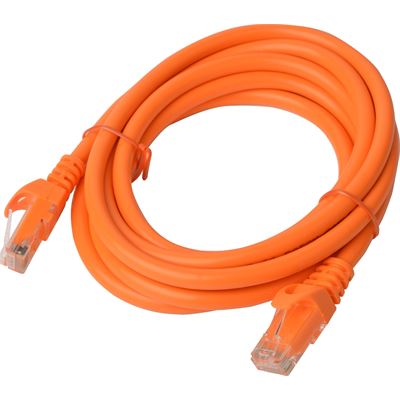 8 Ware Cat 6a UTP Ethernet Cable; SnaglessÃ¿ - 2m Orange (PL6A-2ORG)
