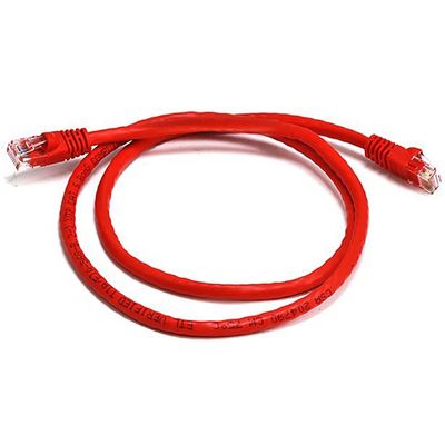 8 Ware Cat 6a UTP Ethernet Cable; SnaglessÃ¿ - Red 2M (PL6A-2RD)