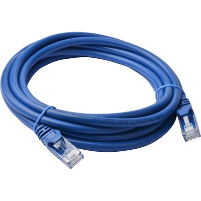 8 Ware Cat 6a UTP Ethernet Cable; SnaglessÃ¿ - 3m Blue (PL6A-3BLU)