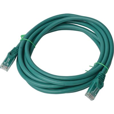 8 Ware Cat 6a UTP Ethernet Cable; SnaglessÃ¿ - 3m Green (PL6A-3GRN)