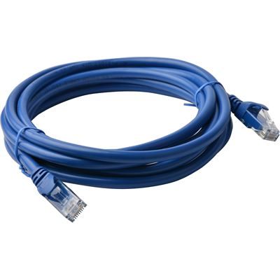 8 Ware Cat 6a UTP Ethernet Cable; SnaglessÃ¿ - 5m Blue (PL6A-5BLU)