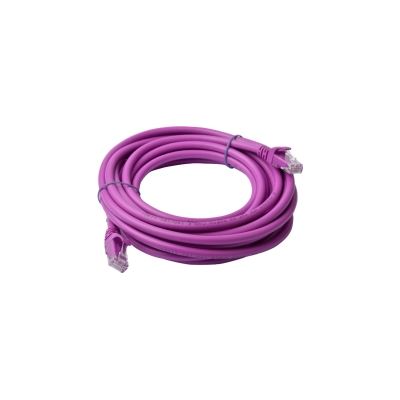 8 Ware Cat 6a UTP Ethernet Cable; SnaglessÃ¿ - 5m Purple (PL6A-5PUR)