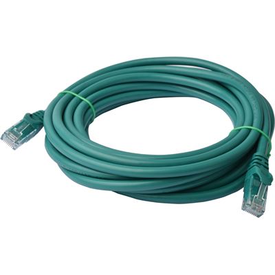 8 Ware Cat 6a UTP Ethernet Cable; Snagless - 7m Green (PL6A-7GRN)