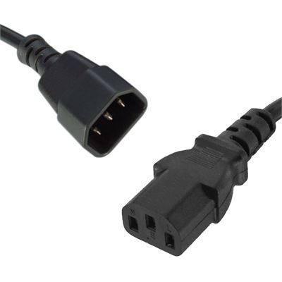 8 Ware 8Ware Power Cable Extension 1m IEC-C14 to IEC (RC-3080-010)