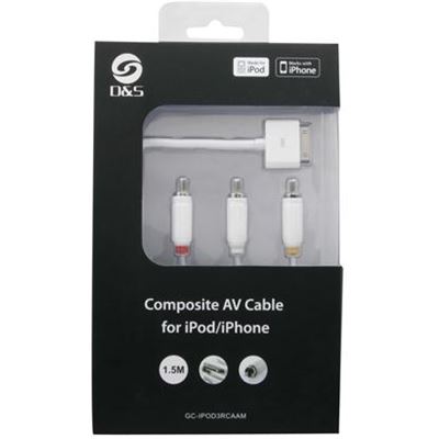 8 Ware Audio/Video Cable with USB for iPod / iPhone / (SMGP06-60BG)