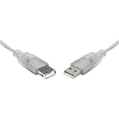 8 Ware USB 2.0 Certified Extension A-A M-F Transparent (UC-2000AAE)