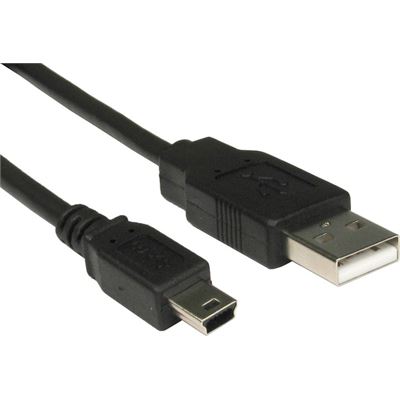 8 Ware 8Ware USB 2.0 A Male -Mini B cable 1m black (10 (UC2-MINI2OEM)
