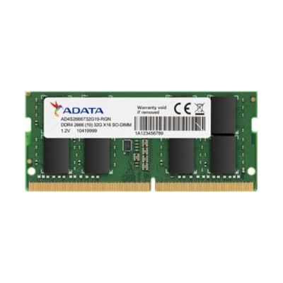 ADATA 8GB DDR4-2666 1024X8 SoDIMM Lifetime wty (AD4S266638G19-B)