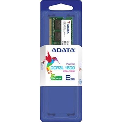 ADATA 8GB DDR3L-1600 PC3L-12800 1.35v SoDIMM (ADDS1600W8G11-B)