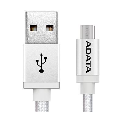 ADATA Micro USB Sync & Charge cable,100cm, Silver (AMUCAL-100CMK-CSV)