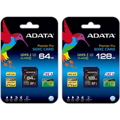 ADATA Premier Pro V30 UHS-I U3 SDXC Card 64GB (ASDX64GUI3V30S-R)