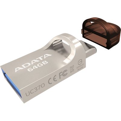 ADATA UC370 USB3.1 64GB TYPE-C OTG INTEGRATES USB-A (AUC370-64G-RGD)