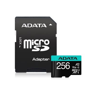 ADATA Premier Pro microSDHC UHS-I U3 A2 V30 (AUSDX256GUI3V30SA2-R)